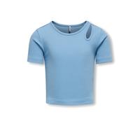 Vêtements Kids Only Kognessa Life Ss Cutout Top Box Jrs Noos 15313690 pour Enfant 7 - 8A Bleu