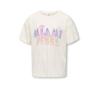 Vêtements Kids Only Kogruth Life S/S Loose Printed Tee Jrs 1 pour Enfant 7A - 8A Blanc