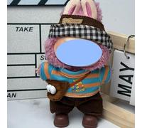 Vêtements laabu en peluche pour fête assise une, deux ou trois générations de jupe de rechange, convient pour 17 cm, uniquement vêtements, chaussures non incluses (marron poulet)