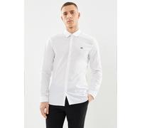 Vêtements Lacoste Chemise slim fit CH5620 pour L Blanc