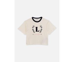 Vêtements Lacoste Crest Relaxed Tee pour Enfant 16A Blanc