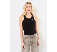 Lacoste Tee-shirt femme TF5388-00 Haut côtelé avec écusson logo Noir Taille 40