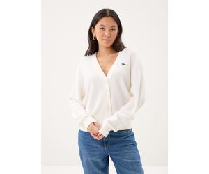 Vêtements Lacoste Gilet AF4143 pour Femme 44 Blanc