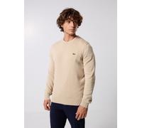 Vêtements Lacoste Pull à col rond en coton pour Homme S Beige