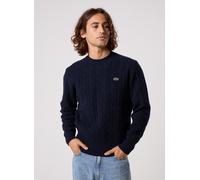Vêtements Lacoste Pull Col Rond Torsadé AH2924 pour L Marine