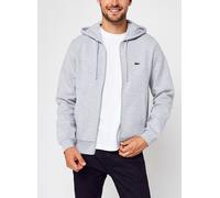 Lacoste - sweat zippé à capuche homme - gris chiné - M
