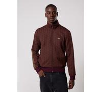 Lacoste Paris Zip-Up Jacquard Track Jacket men Track Jackets brown taille: M