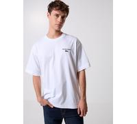 T-shirt Lacoste Loose Fit Heavy Printed manches courtes blanc - XL