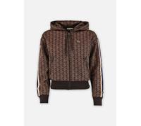 Vêtements Lacoste Veste de survêtement zippée en jacquard monogramme pour Femme 42 Marron