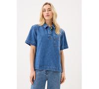 Vêtements Lacoste Woven Shirt CF0051 pour Femme 42 Bleu