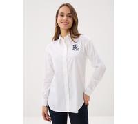 Ralph Lauren Chemise femme Kotta Manches longues boutonnée Blanc Taille 40 95% coton 5% élasthanne