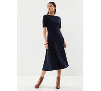 Vêtements Lauren Ralph Lauren Robe mi-longue en coton stretch pour Accessoires L Bleu