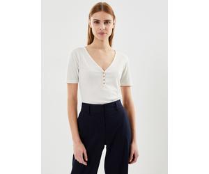 Vêtements Lee Ss Henley Ecru pour Femme M Blanc