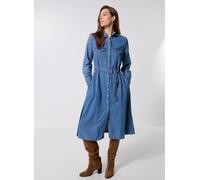 Vêtements Levi's® QUINCEY LS MAXI DRESS MED INDIGO - FLAT FINISH pour Femme M Bleu