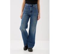Vêtements Levi's® RIBCAGE WIDE LEG H223 DARK INDIGO - WORN IN pour Femme 25 X 30 Bleu