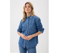 Vêtements Levi's TEODORA WESTERN SHIRT MED INDIGO - WORN pour Femme M Bleu