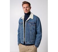 Vêtements Levi's® TYPE 3 SHERPA TRUCKER MED INDIGO - WORN IN pour Homme S Bleu