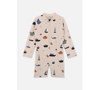 LIEWOOD - Kid's Max Printed L/S Swim Jumpsuit - Lycra - 110 - sailing / sandy