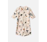 LIEWOOD - Kid's Max Printed Shortsleeve Swim Jumpsuit - Lycra - 98 - sea creature / sandy