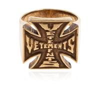 Vetements - Logo Signet Ring - unisex - Accessoires - Jaune - Taille: L