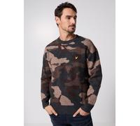 Vêtements Lyle & Scott Brushed Camouflage Crew Neck Jumper pour Homme S Noir