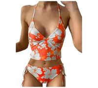 VêTements Maillot de Bain Nouveau Maillot de Bain Femme Sexy imprimé Taille Haute Bikini Fendu