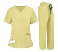 Vêtements médicals Unisexe- Tenue Infirmiere Professionnelle, Tenue Aide Soignante Professionnelle, Coupe Souple Et Confortable, Tissu Respirant, Ensemble Aide Soignante Homme Femme
