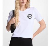 Vêtements Michael Kors Modèle Mk Charm Small Tee - Coleur Blanc S