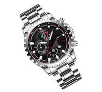 Vêtements Montres Pour Hommes - Montre En Acier Inoxydable Pour Grande Montre De Visage En Acier Inoxydable Montre Pour Hommes Montre En Acier Inoxydable Date Étanche Analogique, multicolore, A, Se