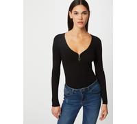 Morgan Pull Manches Longues avec détail zippé Noir XS