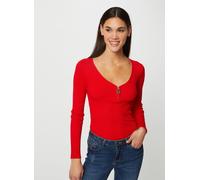 Morgan Pull Manches Longues avec détail zippé Rouge XS