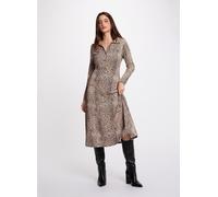 Morgan Robe-chemise '261-RINGO' beige / cognac / noir, Taille 40