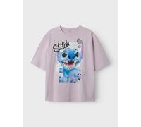 Vêtements Name it Nkfdiri Stitch Ss Nreg Top Noos Wdi 1323 pour Enfant 11A - 12A Rose
