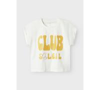 Vêtements Name it Nkfforva Ss Short Loose Top Box Ps 13242 pour Enfant 7A - 8A Blanc
