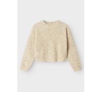 Vêtements Name it Nkfholly Ls Boxy Short Knit Noos pour Enfant 7A - 8A Beige