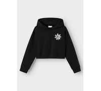 Vêtements Name it Nkfkory Ls Crop Boxy Swe Wh Bru Ps Noos pour 6A Noir
