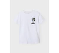 NAME IT T-Shirt 'NKMDio'' bleu roi / jaune citron / noir / blanc, Taille 122-128