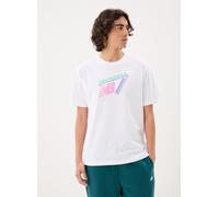 Vêtements New Balance Classic Tri-Logo T-shirt pour L Blanc