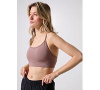 New Balance Femme NB Essential Yoga Bra en Marron, Poly Knit, Taille S