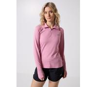 Vêtements New Balance Sport Essentials Space Dye Quarter Zip pour S Rose