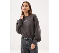 Vêtements New Balance Trackside Fleece Crew pour XS Gris