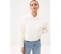 Vêtements New Balance Woven Bomber Jacket pour Femme S Blanc