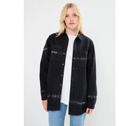 Vêtements Noisy May NMALVA L/S TIE DIE DENIM SHACKET VI490BL pour S Noir