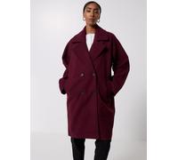 Vêtements Noisy May NMCICI OVERSIZED COAT BF pour Femme XS Bordeaux