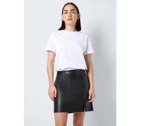 Vêtements Noisy May Nmclara Penny Pu Hw Slit Skirt Noos pour Femme XS Noir