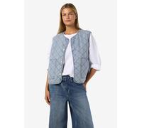 Vêtements Noisy May Nmcleo Quilted Denim Vest pour Femme XL Bleu