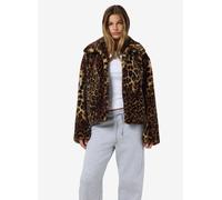 Vêtements Noisy May NMEVE LEO FUR JACKET pour Femme S Marron