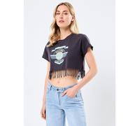 Vêtements Noisy May NMGABY SS INDIE T-SHIRT JRS FWD pour Femme L Noir