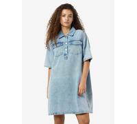 Vêtements Noisy May NMINDIE SS SHORT DRESS AZ429LB pour Femme S Bleu