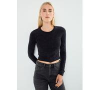 Vêtements Noisy May NMKATINKA L/S WASHED TOP JRS FWD pour Femme XS Noir